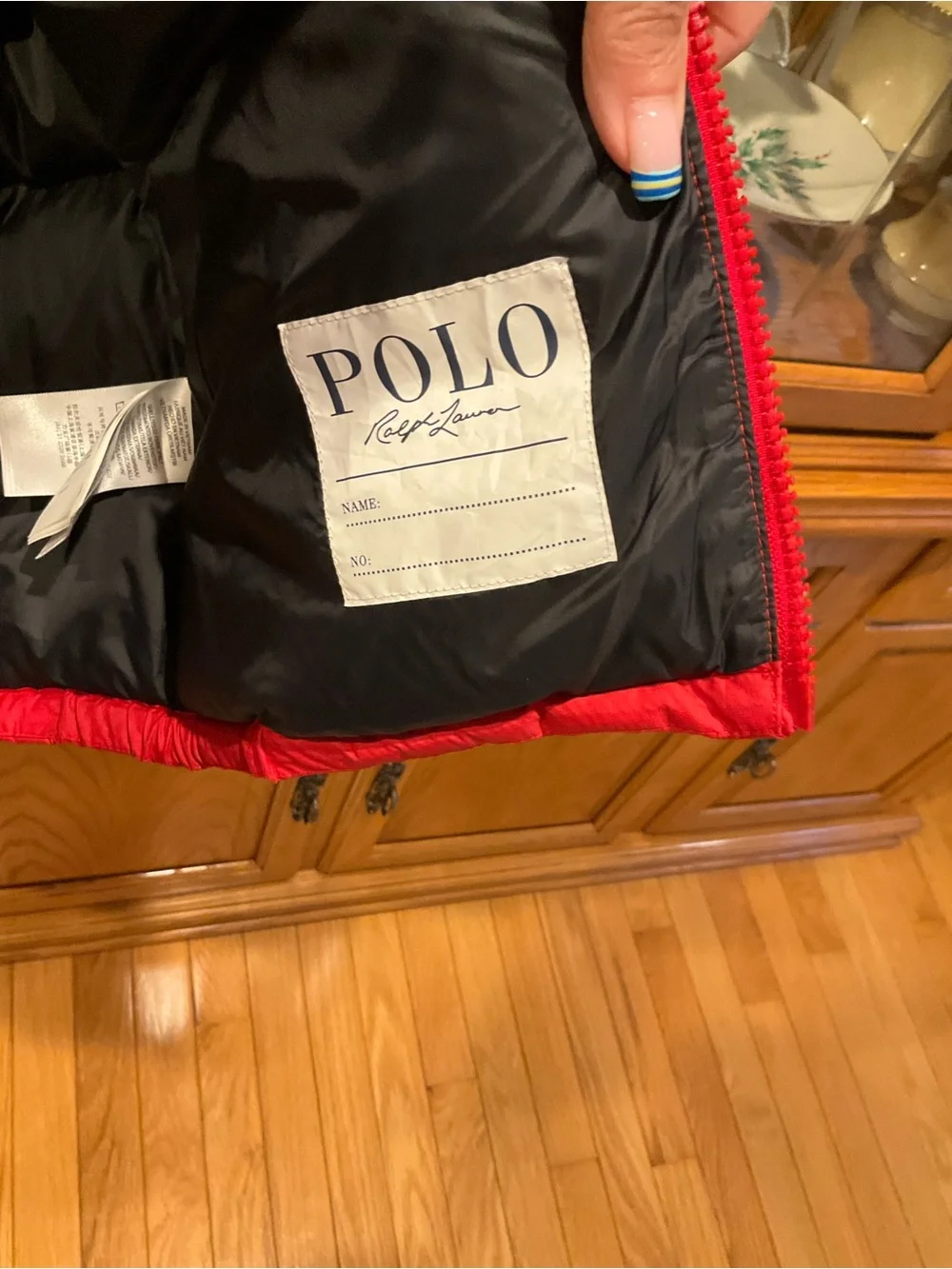 Polo by Ralph Lauren Red Quilted Kids Puffer Jacket 5